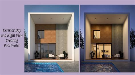 Exterior Sketchup Vray Tutorial Creating Pool Water Youtube