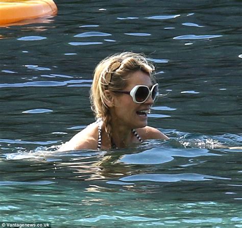 Tess Daly Shows Off Bikini Body In Nautical Two Piece On Family Holiday With Vernon Kay Daily