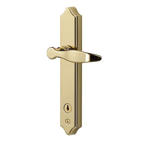 Ideal Security Deluxe Brass Storm Door Handle Setdeadbolt Lock The
