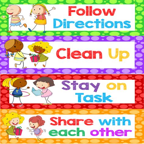 Classroom Rules Posters Flashcards Decor Made By Teachers