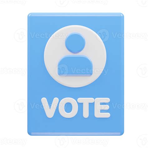 Vote Icon Illustration 3d Rendering 38055055 Png
