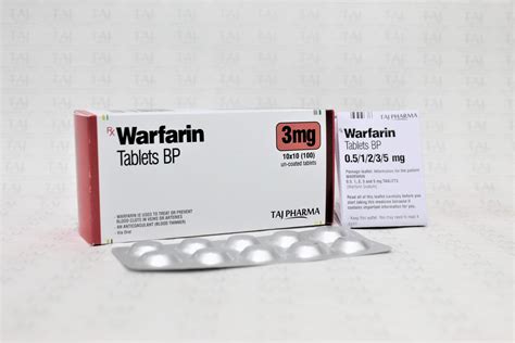 Warfarin Tablets 3mg Manufacturers Suppliers And Exporters India Taj