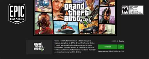 Grand Theft Auto V Gratis Para Pc Gracias A Epic Games