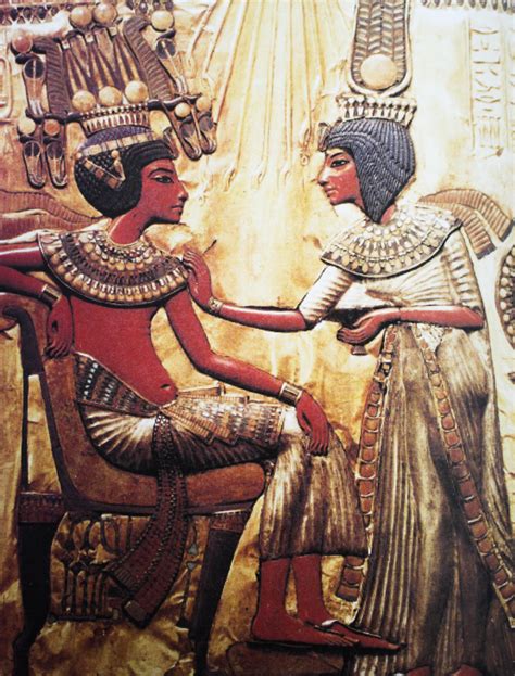 O Casal Ankhesenamon E Tutankhamon Arqueologia Egípcia