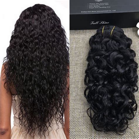 Wholesale virgin hair extension unprocessed brazilian virgin human hair chemical free brazilian virgin human hair one donor virgin hair cuticle aligned products detail human hair wigs give you longer, fuller straight hair. Amazon.com : Clip In Extensions Black Human Hair Thick ...