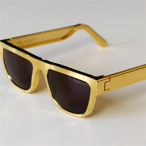 Gold Plated Sunglasses Sunglasses Mens Frames Gold