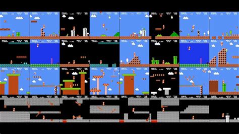 Nes Super Mario Bros Walkthrough All Levels At The Same Time Youtube