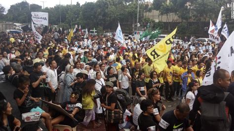 Philippine Protesters Condemn Drug War On Uprising Anniversary Cnn