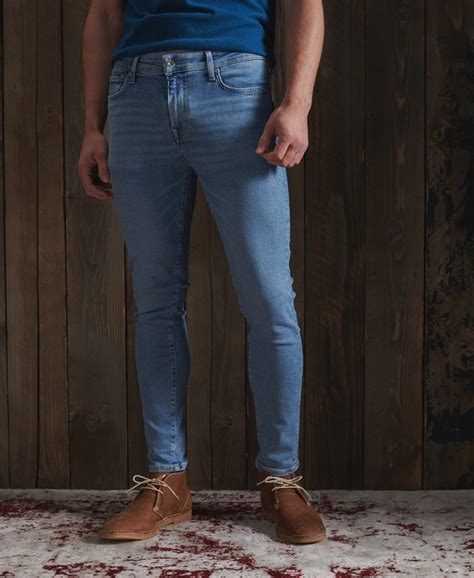 heren skinny jeans maiden light blue superdry nl
