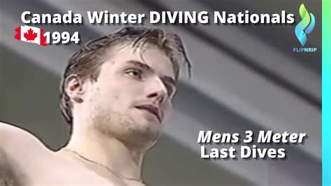 1994 Mens 3 Meter Diving Competition Canada Winter Diving Nationals
