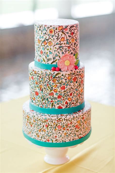 Here are fascinating gold cake designs 50th wedding anniversary cakes what a special time! 60s Wedding Inspiration in Rattan and Liberty Prints ...