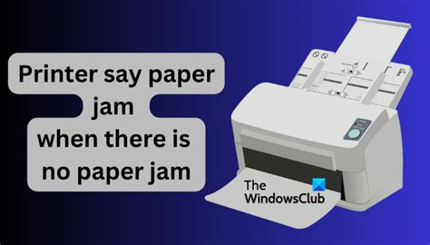 Printer Says Paper Jam When There Is No Paper Jam