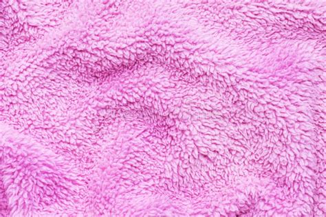Texture Of Pink Soft Material Background Details Terry Cloth Stock
