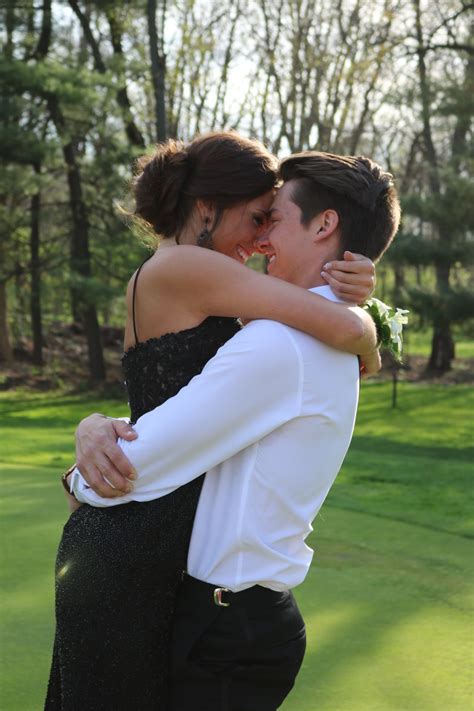 Prom Picture Ideas For Couples Couples Pose For Prom Sherri Hill Dress Updo For Long Hair