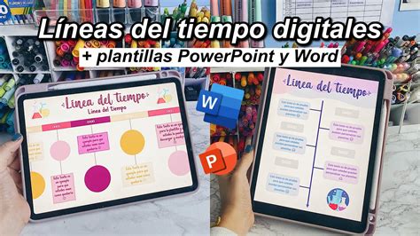 LÍnea Del Tiempo Creativa Digital En Powerpoint Word Plantillas