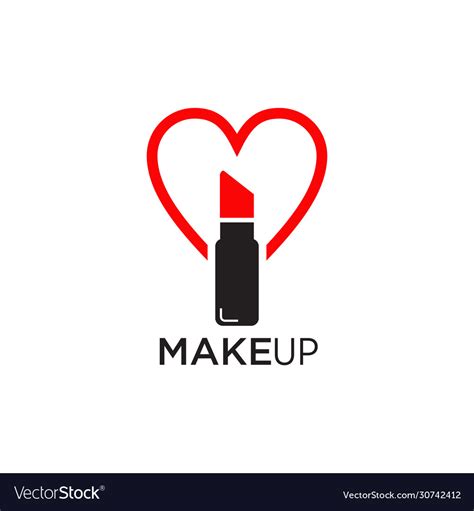 Lipstick Logo Icon Design Template Royalty Free Vector Image