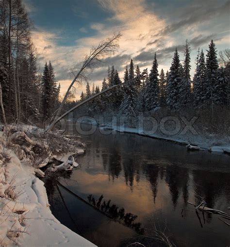 Siberian River Stock Photo Colourbox