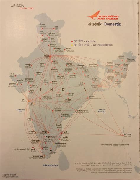 Air India Route Map Verjaardag Vrouw 2020