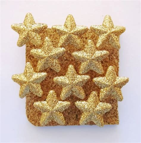 Gold Stars Push Pins Decorative Push Pins Star By Tsnthisnthat