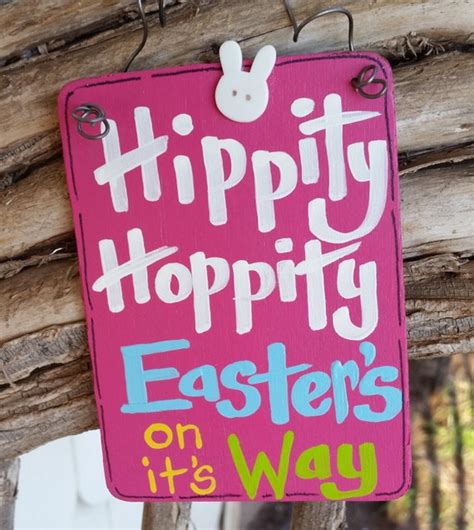 Hippity Hoppity Easters On Its Way Cute Easter Sign