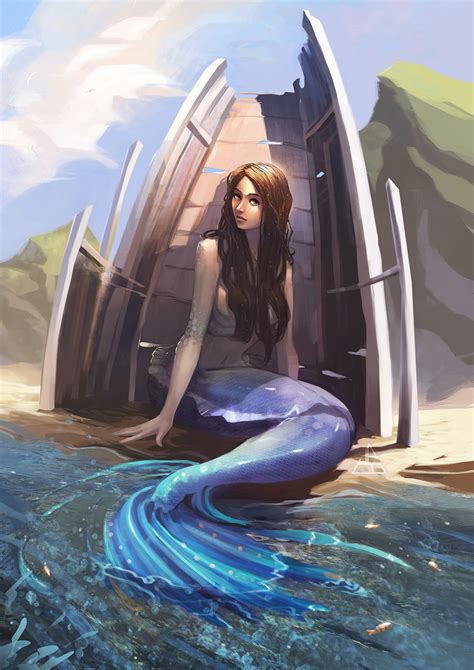 Artstation Fantasy Art James Brouwer Mermaid Artwork Mermaid Art