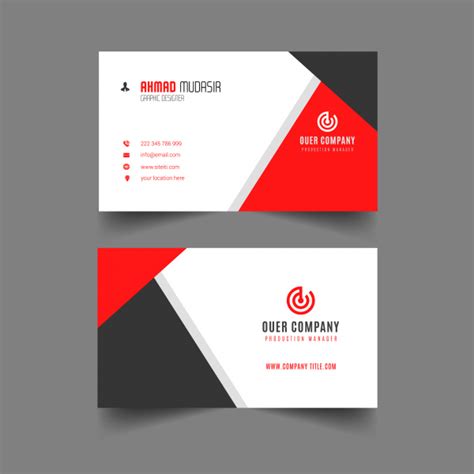Business Card Template Vectors Graphic Art Designs In Editable Ai Eps