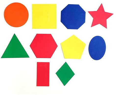 Variety Shape Die Cuts In Primary Colors Variety Pack Shape Etsy