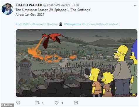 Game Of Thrones Fans Are Left Speechless As The Simpsons Predicts The