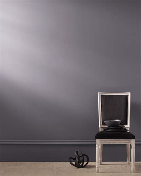 A Moody Soulful Marriage Of Slate And Plum This Statement Hue Has An