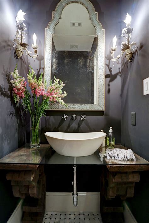 Luxury Purple Powder Room Lavender Walls Luxury Bathroom Home