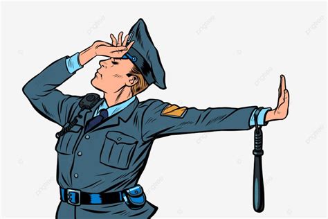 Policeman Police Officer Vector Art Png Caucasian Police Officer Shame