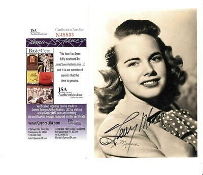 Terry Moore Actress Posed In Playboy Signed X Promo Jsa Authen Coa