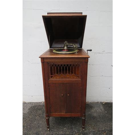 Steger Early 1900s Hand Crank Victrola Record Player Phonograph Chairish