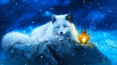 White Fox Wallpapers Wallpaper Cave