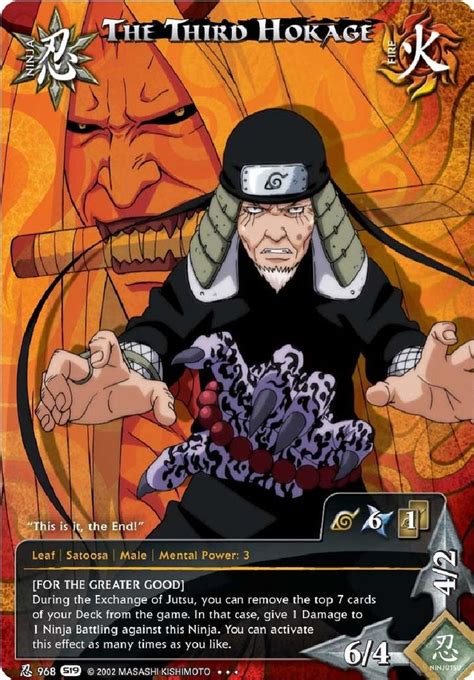 The Card For The Third Hokage Game Is Shown In This Screenshote