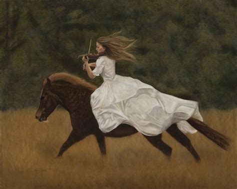 Harmony Painting Of A Woman On A Horse