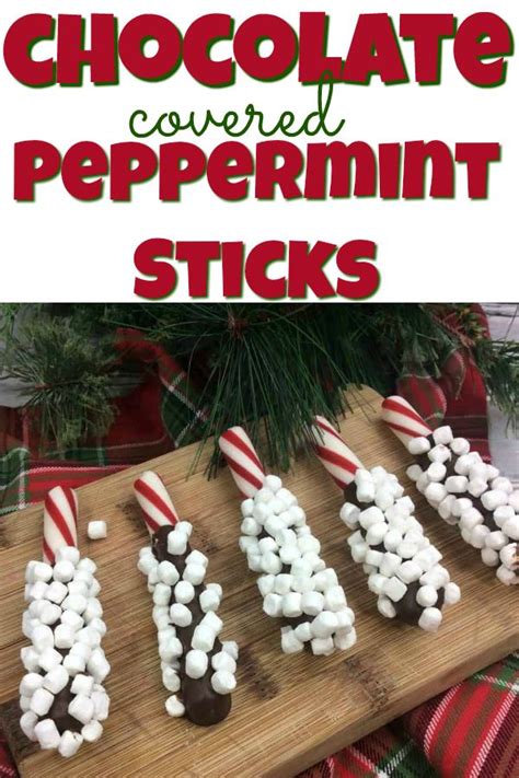 Chocolate Dipped Peppermint Sticks Holiday Chocolate Holiday Hot