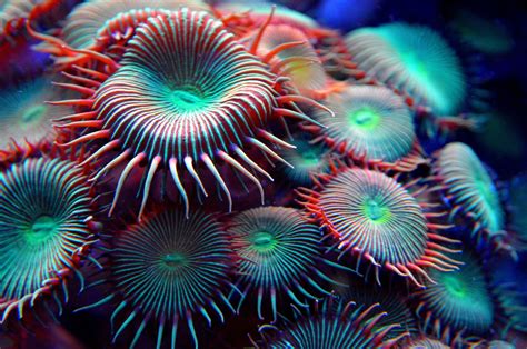 รูปภาพ ใต้น้ำ สัตว์เลี้ยง สีน้ำเงิน พืช Lionfish แนวประการัง