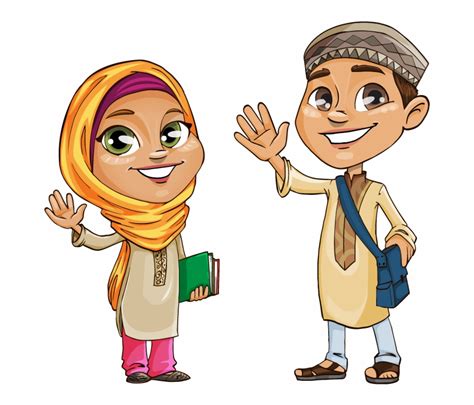 Free Download Free Two Muslim Kids Clip 174kb Islamic Kids