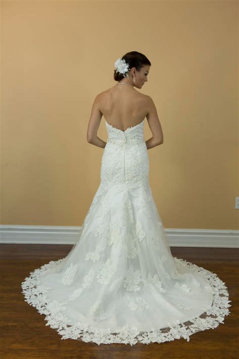 Sweetheart Lace Beading Backless White Wedding Dress Mermaid Etsy
