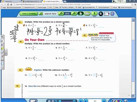 This video give information about how to submit answer on google class room or goformative.if you are using mobile to watch video than press full. Go math 8.4 - YouTube