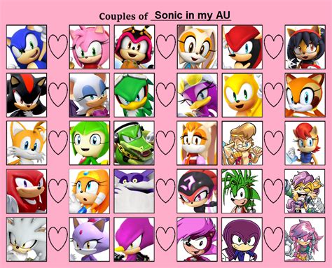 Couples Of Sonic In My Au By Ameth18 On Deviantart