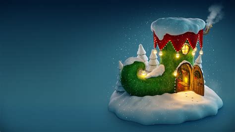 Download 1366x768 Christmas Artwork Snow Wallpapers For Laptop