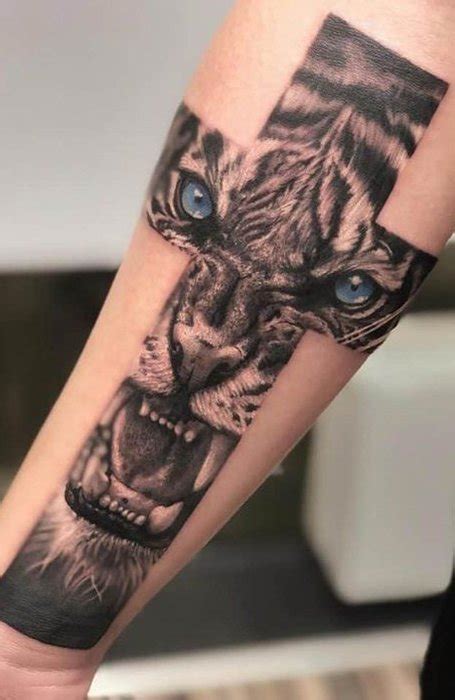 Unique back arm tattoos include arrows, feathers, tribal art, crosses, quotes, numbers, and other small images. 30 Best Cross Tattoos for Religious Men in 2021 - The ...
