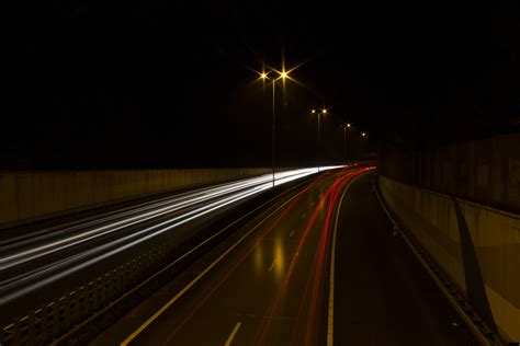 Free Images Road Car Night Highway Tunnel Evening Line Drive