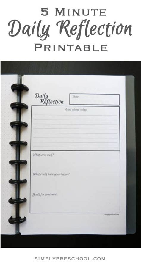 Furthermore, reflective journal writing offers students opportunities. Free Printable Daily Reflection worksheet. Make reflective ...