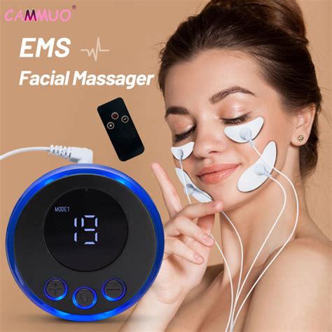 cammuo ems facial massager current muscle stimulator facial lifting eye beauty devic neck face