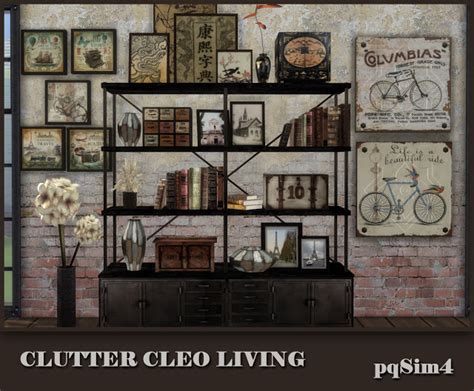 Clutter Cleo Living Industrial Style At Pqsims4 Sims 4 Updates