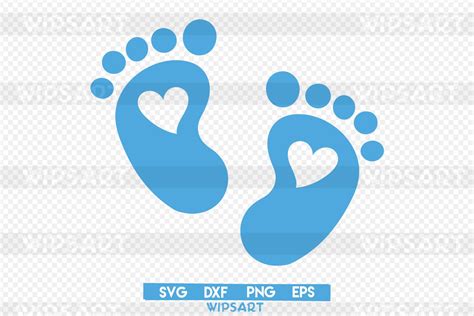 Baby Footprint Svg File Free 337 DXF Include