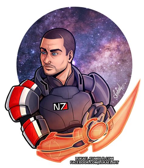 Mass Effect Commander Shepard By Lukael Art On Deviantart